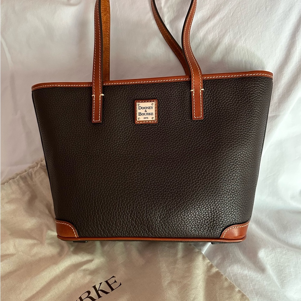 Dooney & Bourke Brown Tmoro and Brown Shoulder Bag